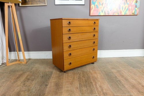 Vintage retro small teak chest - vintage,